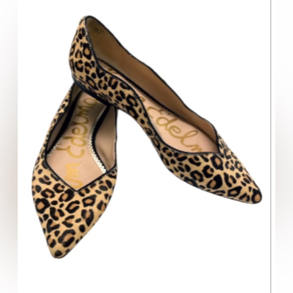 Sam Edelman Leopard Print Pointed Toe Flats